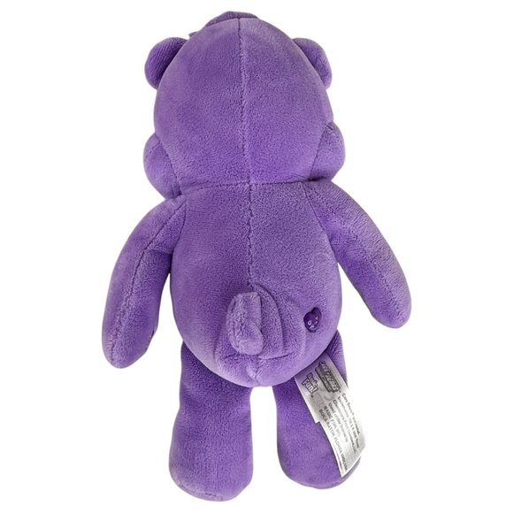 Winking Care Bears Share Bear Plush 10” Purple Lollipops Stuffed Animal Toy - Picture 5 of 8